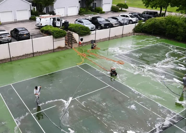 Fairview Park Power Washing professional cleaning outdoor surfaces at Fairview Park property